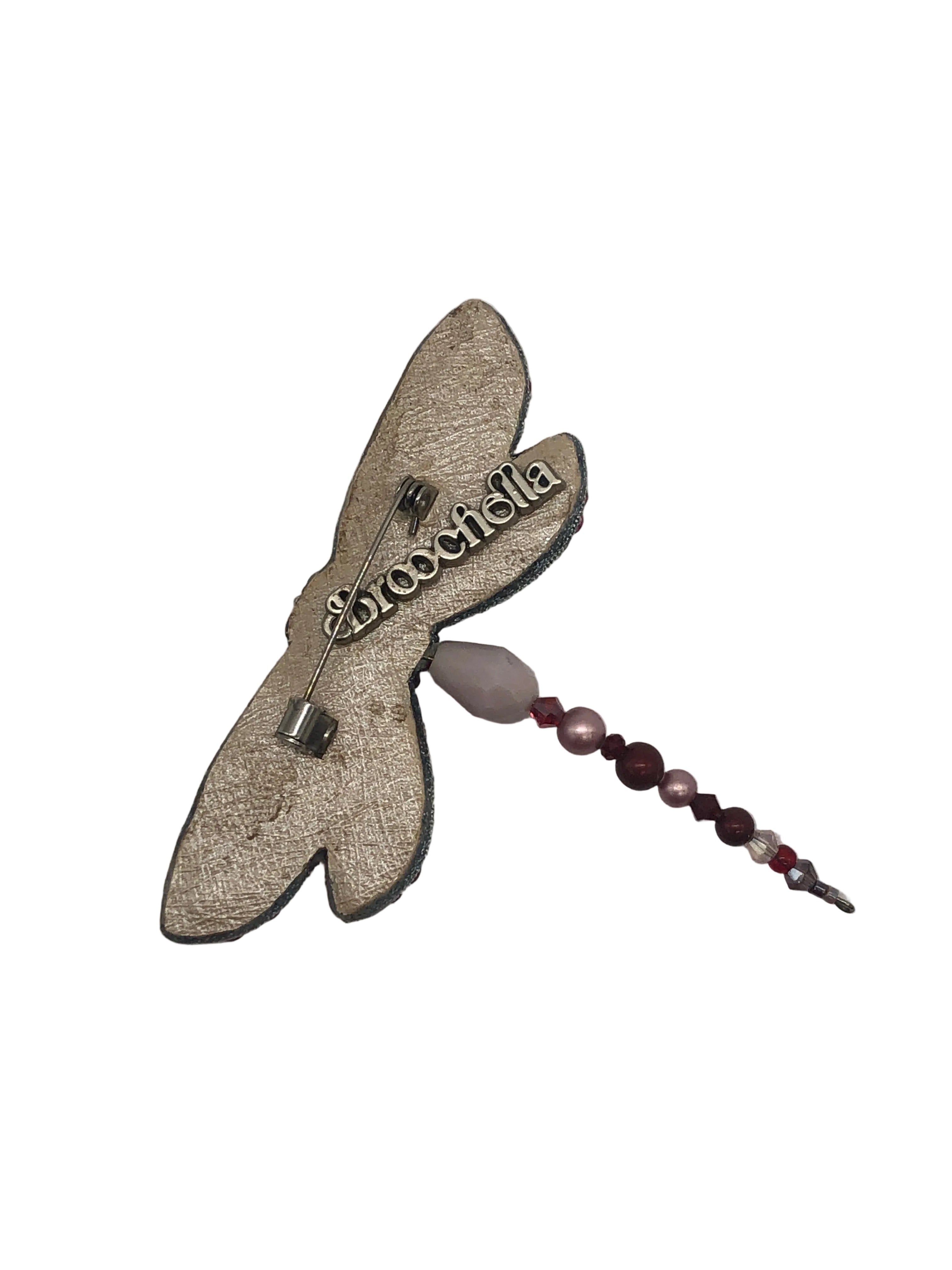 Broochella dragonfly brooch handmade hand beaded luxury designer men’s women’s accessory