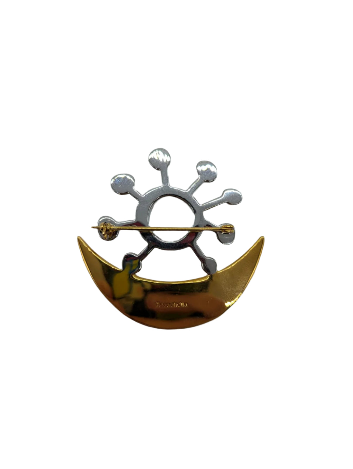 Broochella Brooches with meaning brooch pin Love and Harmony gold silver tone metal Adinkra women’s men’s designer 