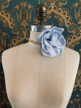 Load image into Gallery viewer, Florella Flower Choker - Stripes &amp; Checks
