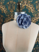 Load image into Gallery viewer, Florella Flower Choker - Stripes &amp; Checks
