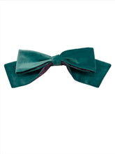 Load image into Gallery viewer, Velvet Bows - Aqua/Purple
