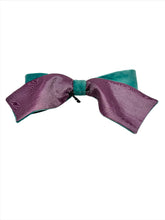 Load image into Gallery viewer, Velvet Bows - Aqua/Purple
