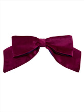 Load image into Gallery viewer, Velvet Bows - Magenta/Purple
