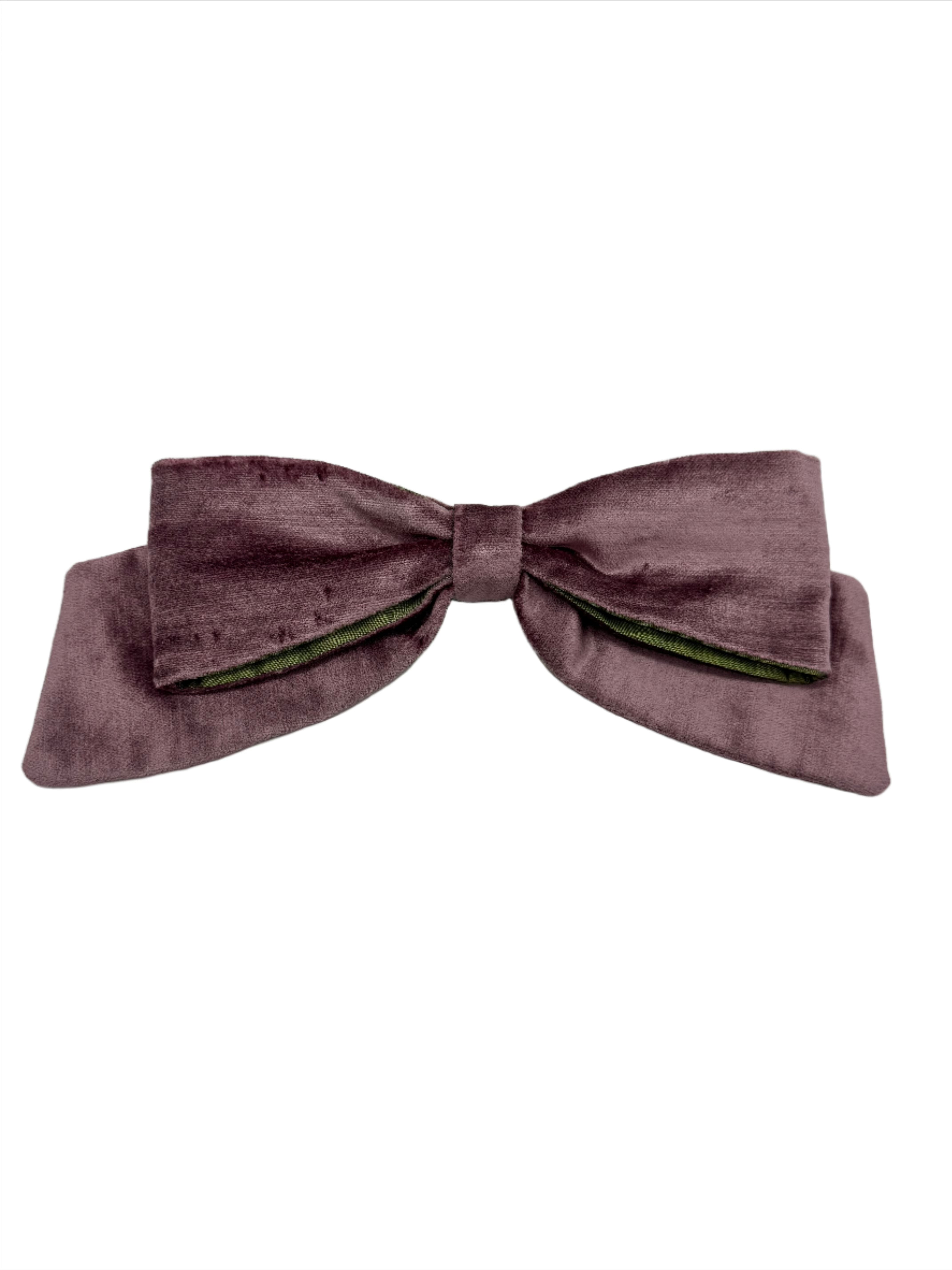 Velvet Bows - Violet/Green