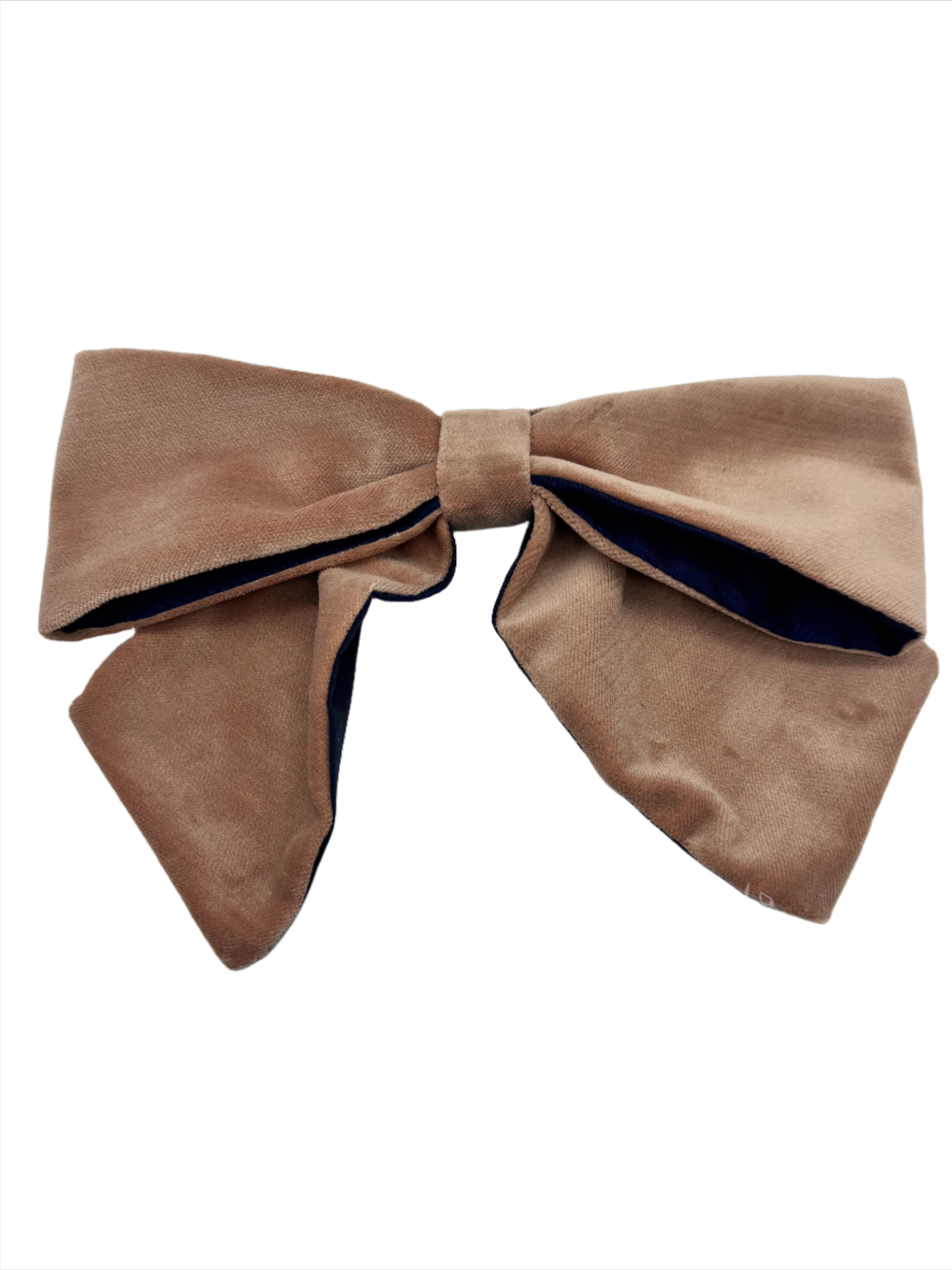 Velvet Bows - Pink/Navy