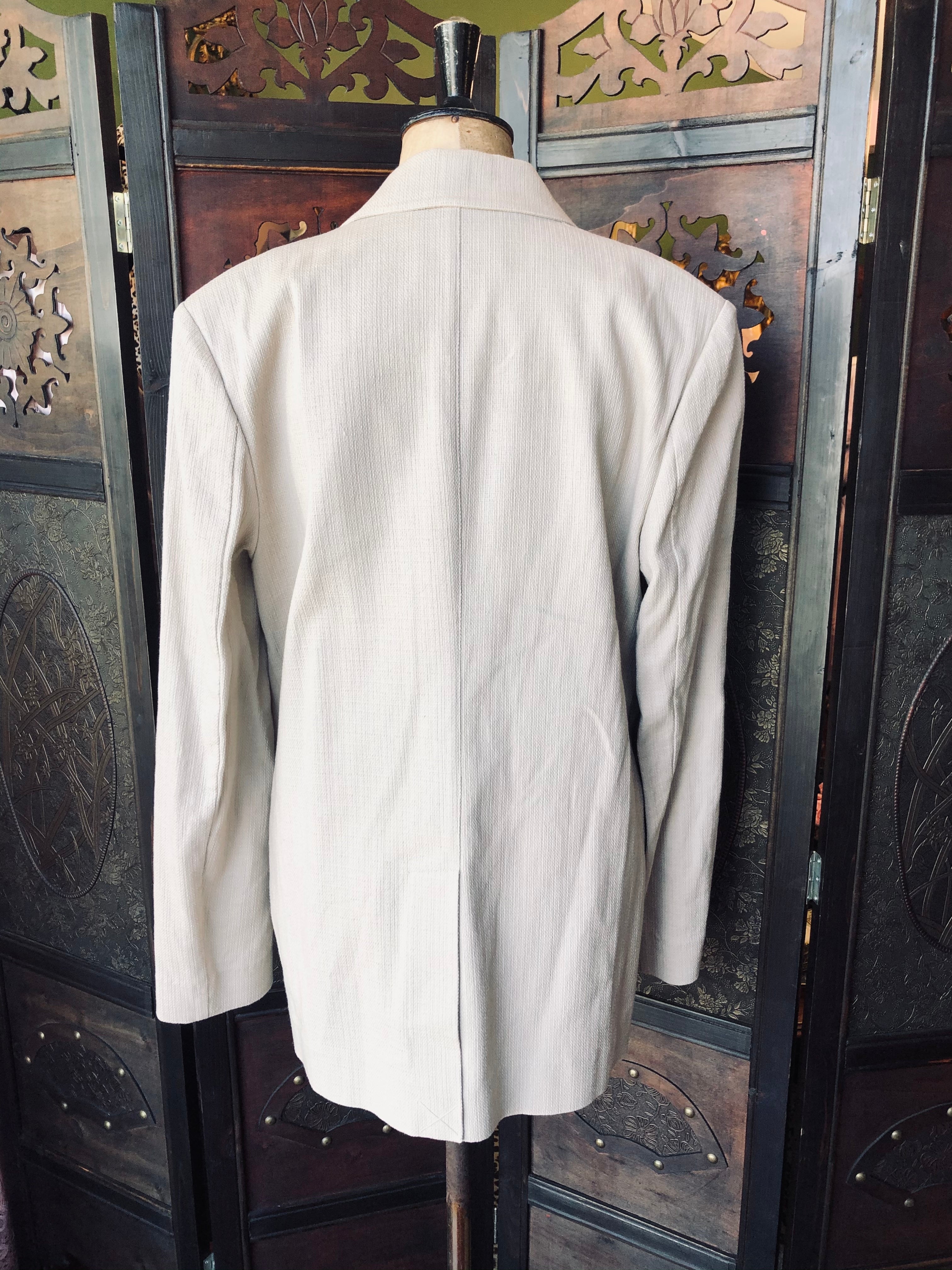 Bec + Bridge Beige Blazer AU 8 cotton luxury designer