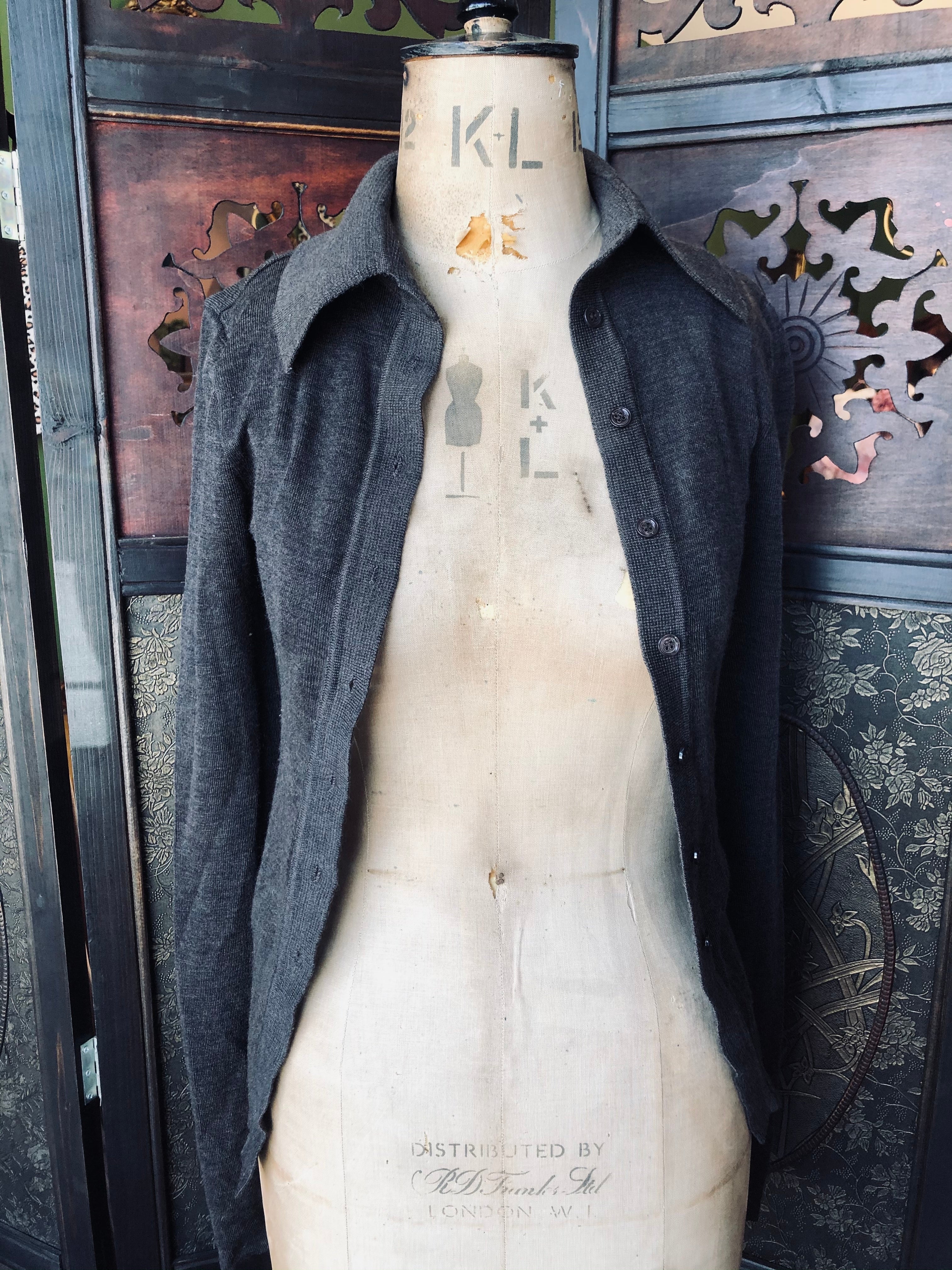 Scanlan Theodore Merino Wool Cardigan – Chocolate Brown | Size Small