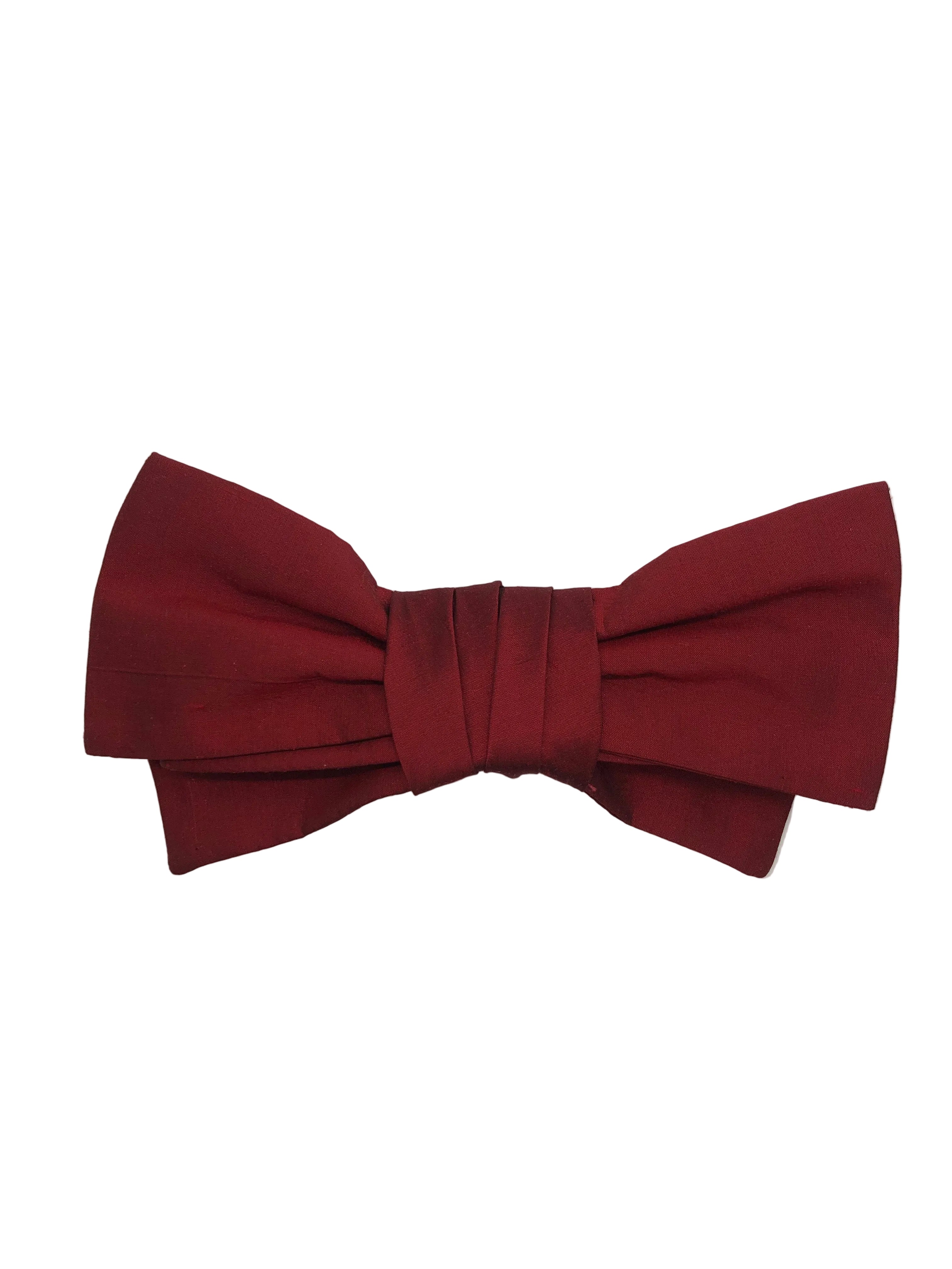 Broochella Marie Antionette silk bow brooch pin handmade luxury designer men's women's red