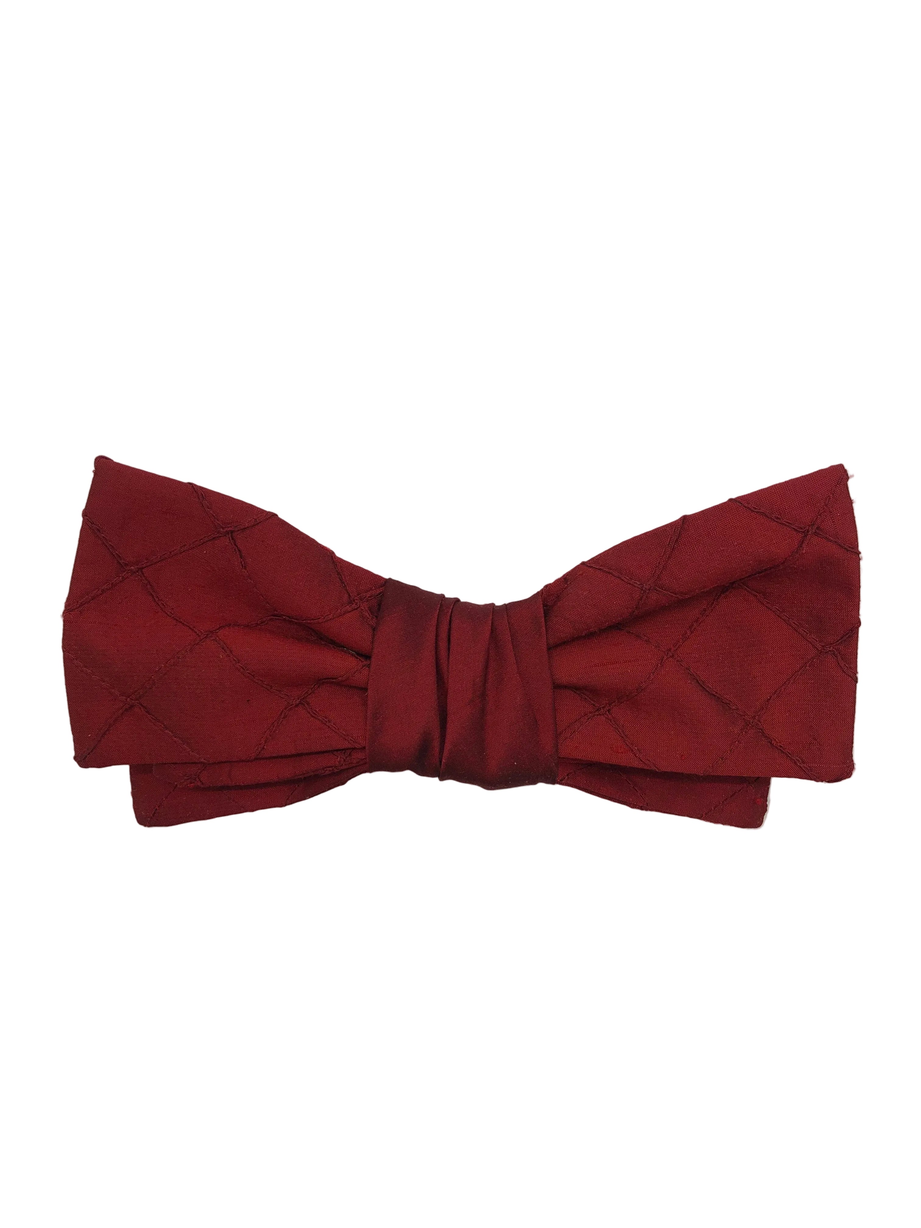 Broochella Marie Antionette silk bow brooch pin handmade luxury designer men's women's burgundy