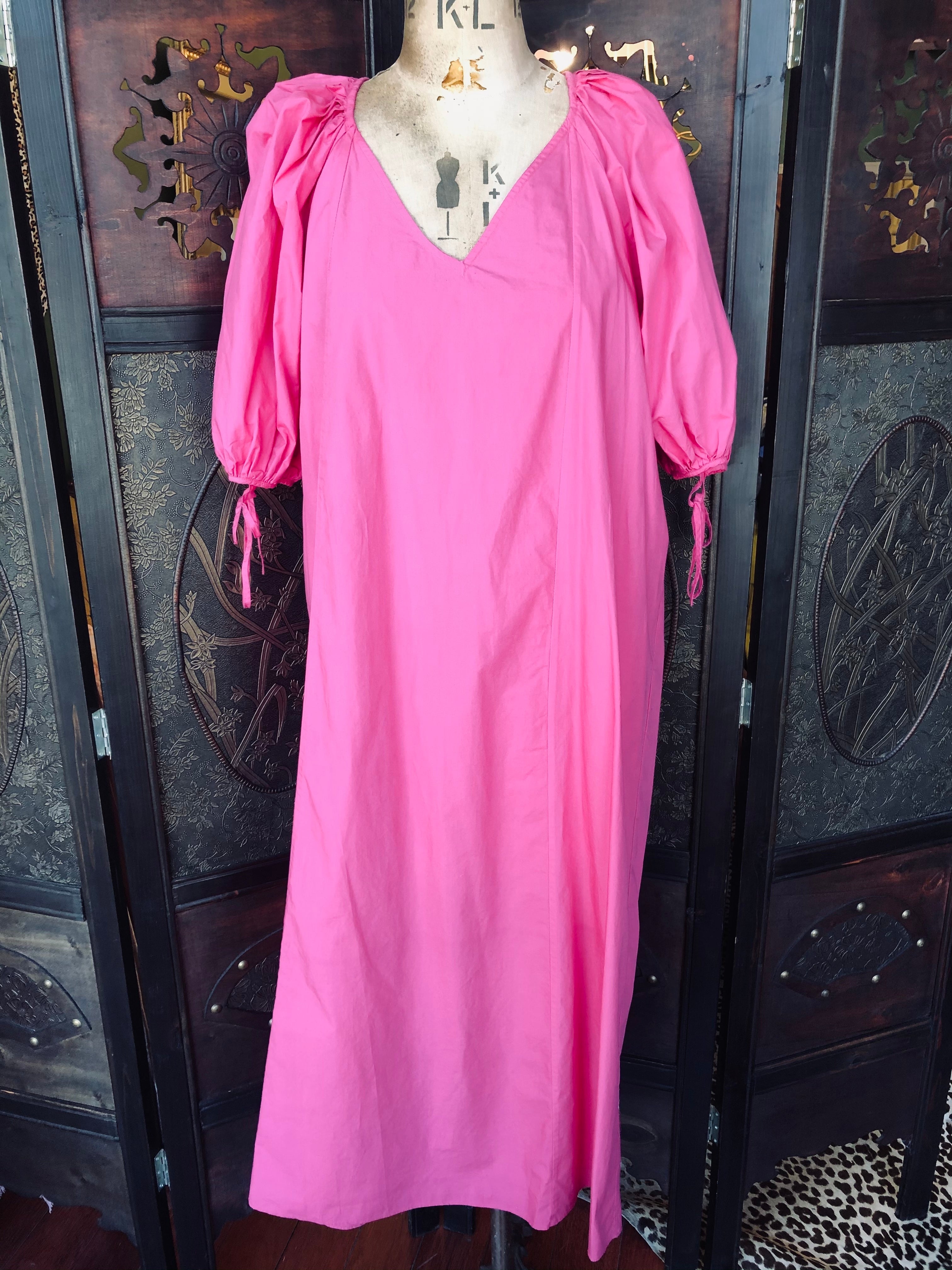 Rhode Pink Cotton Midi Dress – Size XS