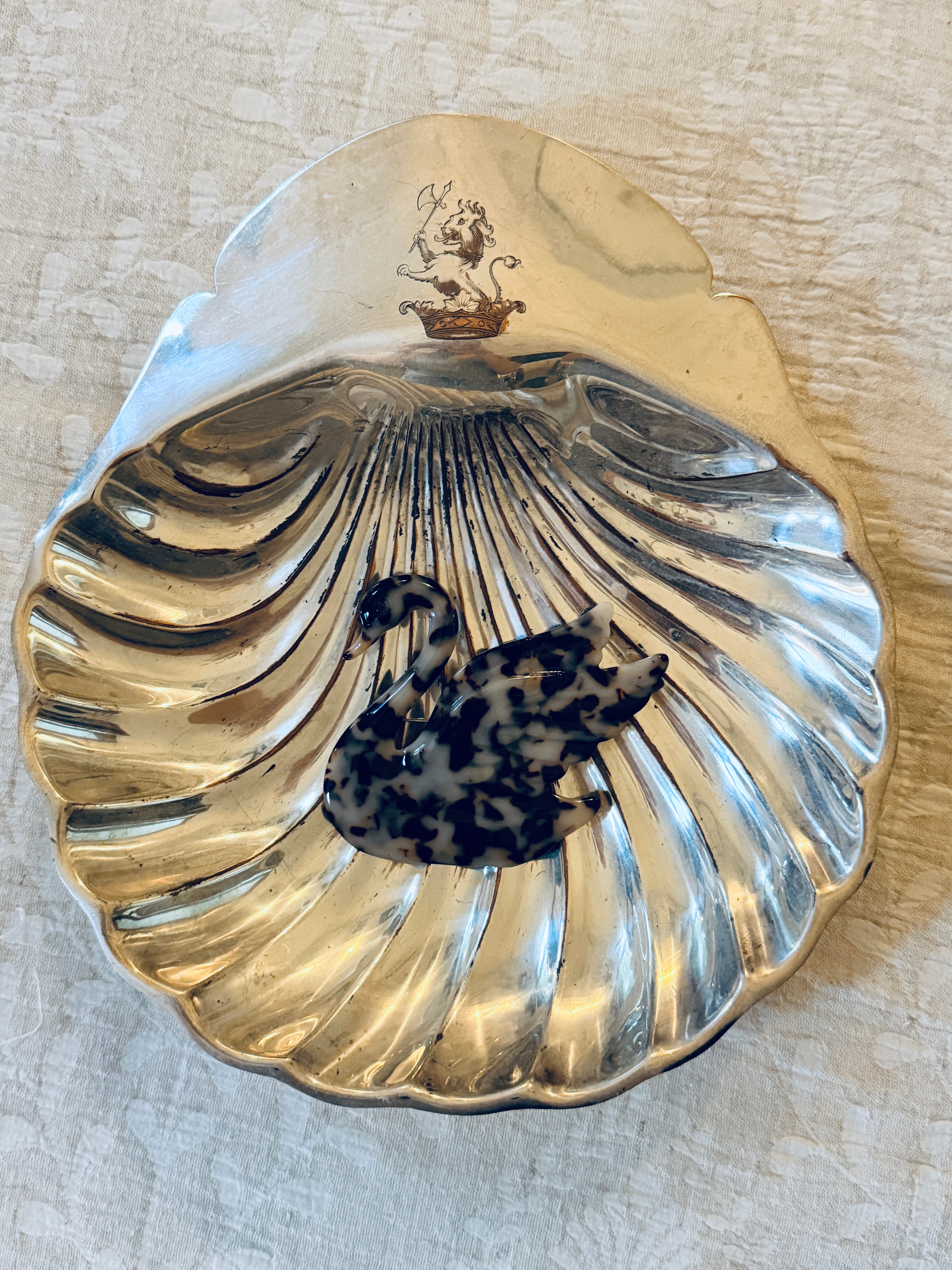 Animalia Tortoiseshell Swan Brooch
