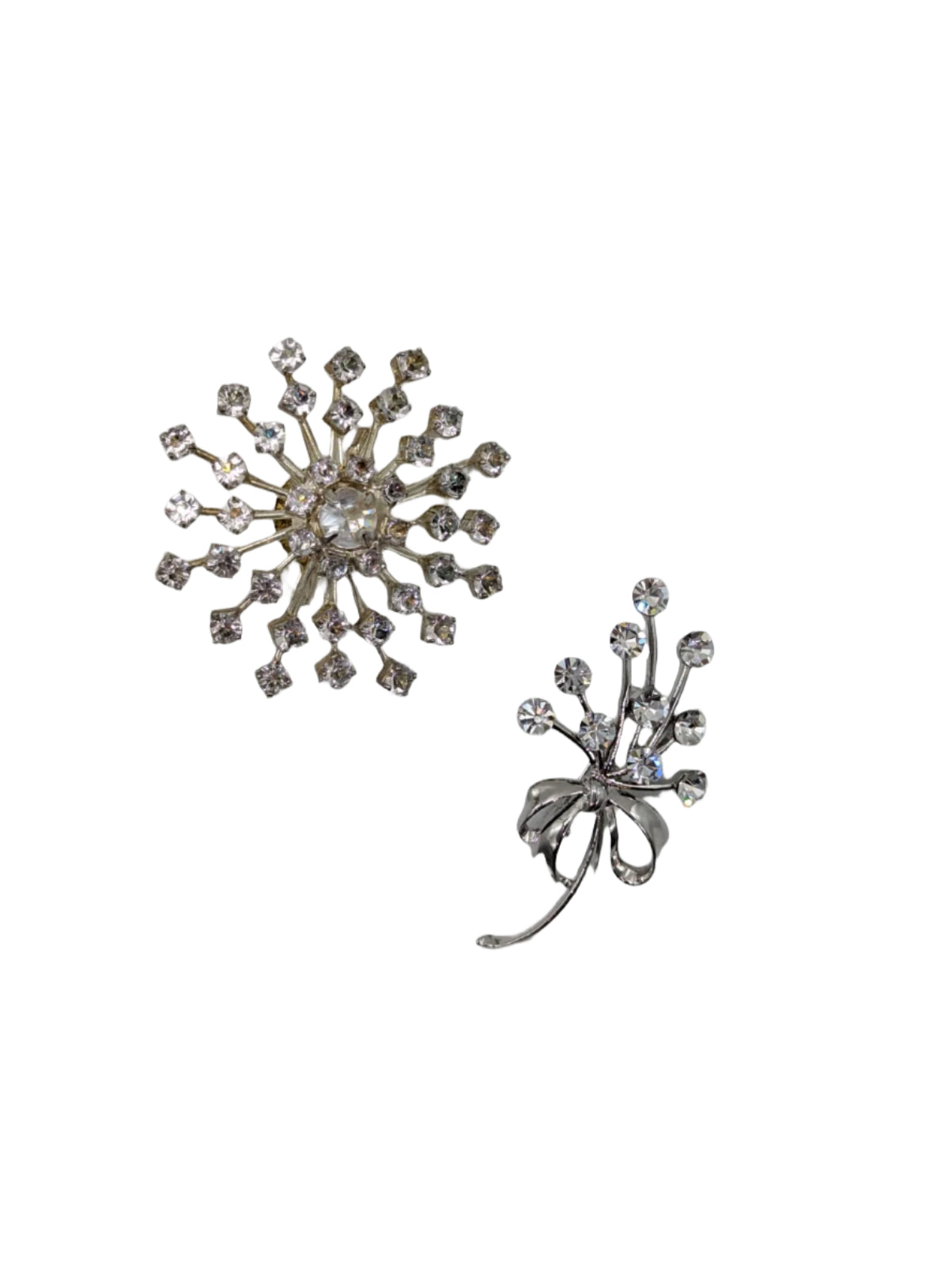 Stardust Bloom Vintage Brooch Pin Duo