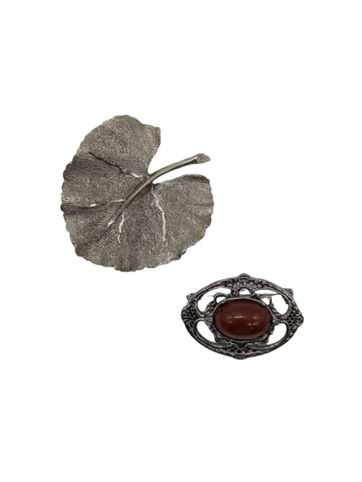 Whispers of the Forest Vintage Brooch Pin Duo
