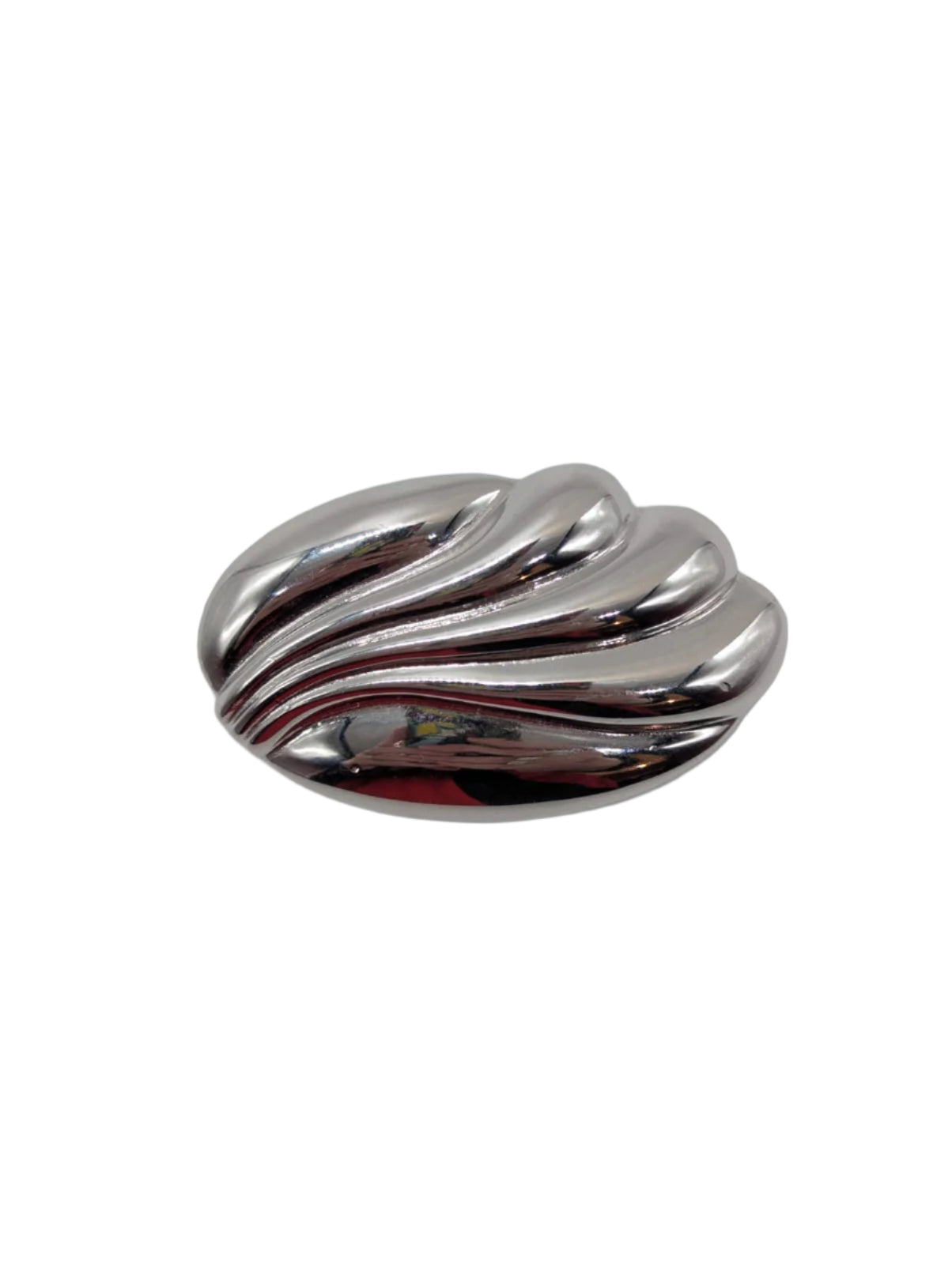 Broochella Liquid Silver Wave vintage brooch pin silver tone metal designer luxury men’s women’s 