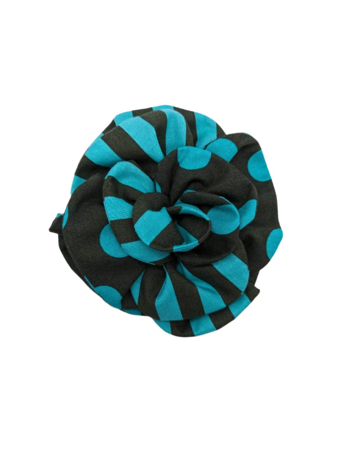 Broochella florella spot stripe polka dot flower green brooch pin handmade cotton luxury designer women’s men’s 