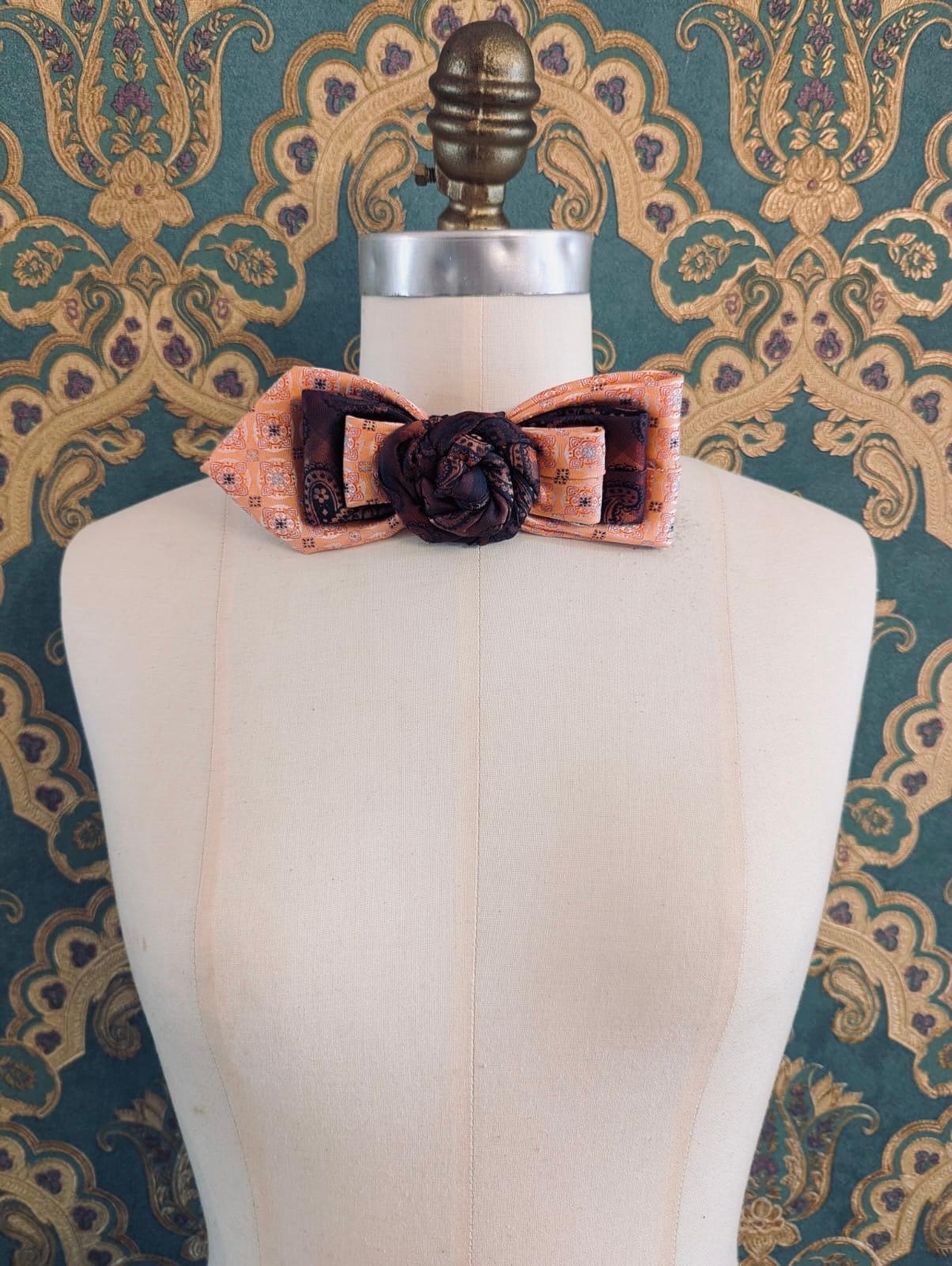 Broochella Bolivar cravatte tie brooch pin handmade up-cycled vintage designer luxury women’s men’s 