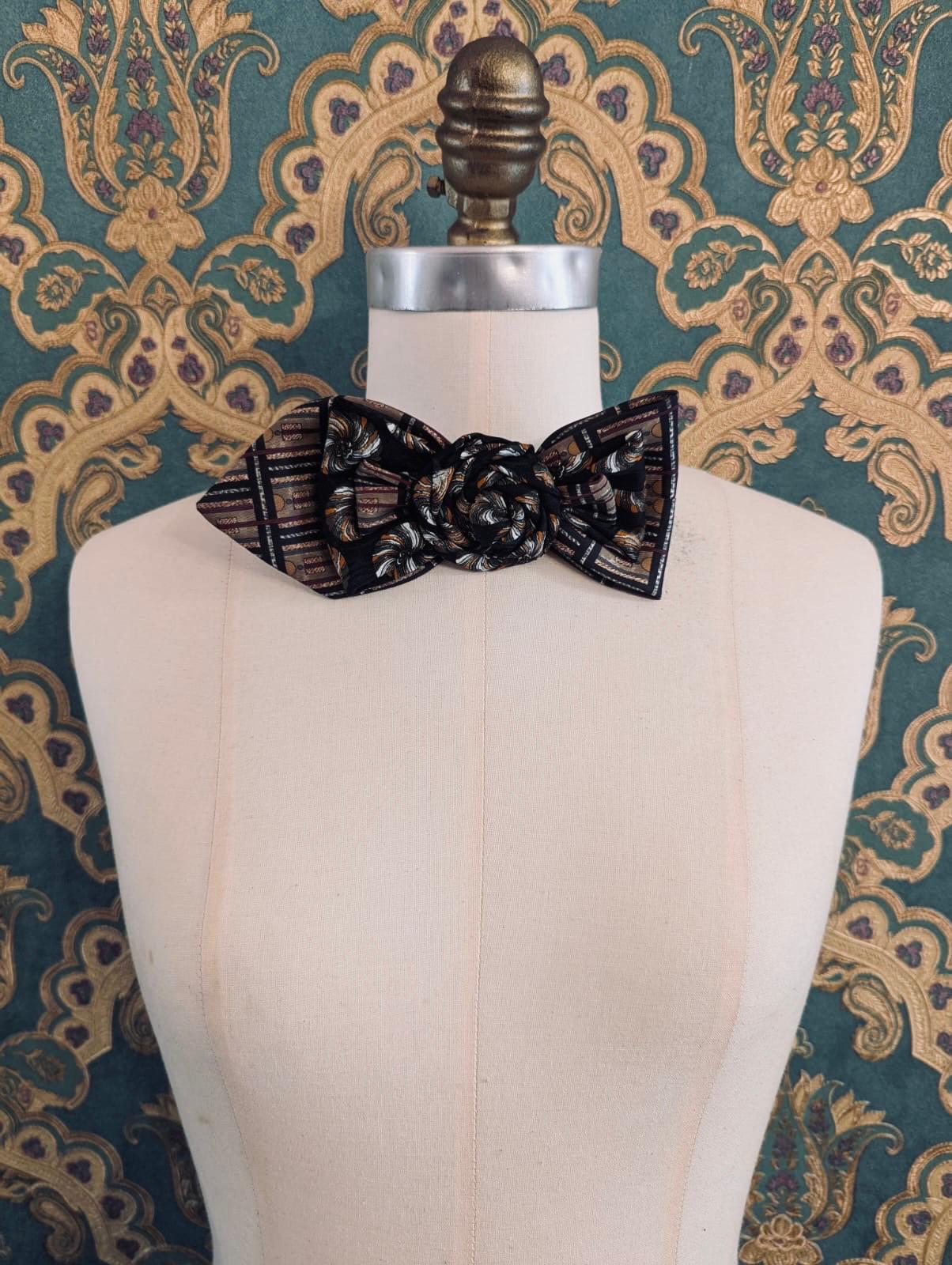 Broochella Bolivar Cravatte tie brooch pin handmade up-cycled vintage designer luxury women’s men’s 