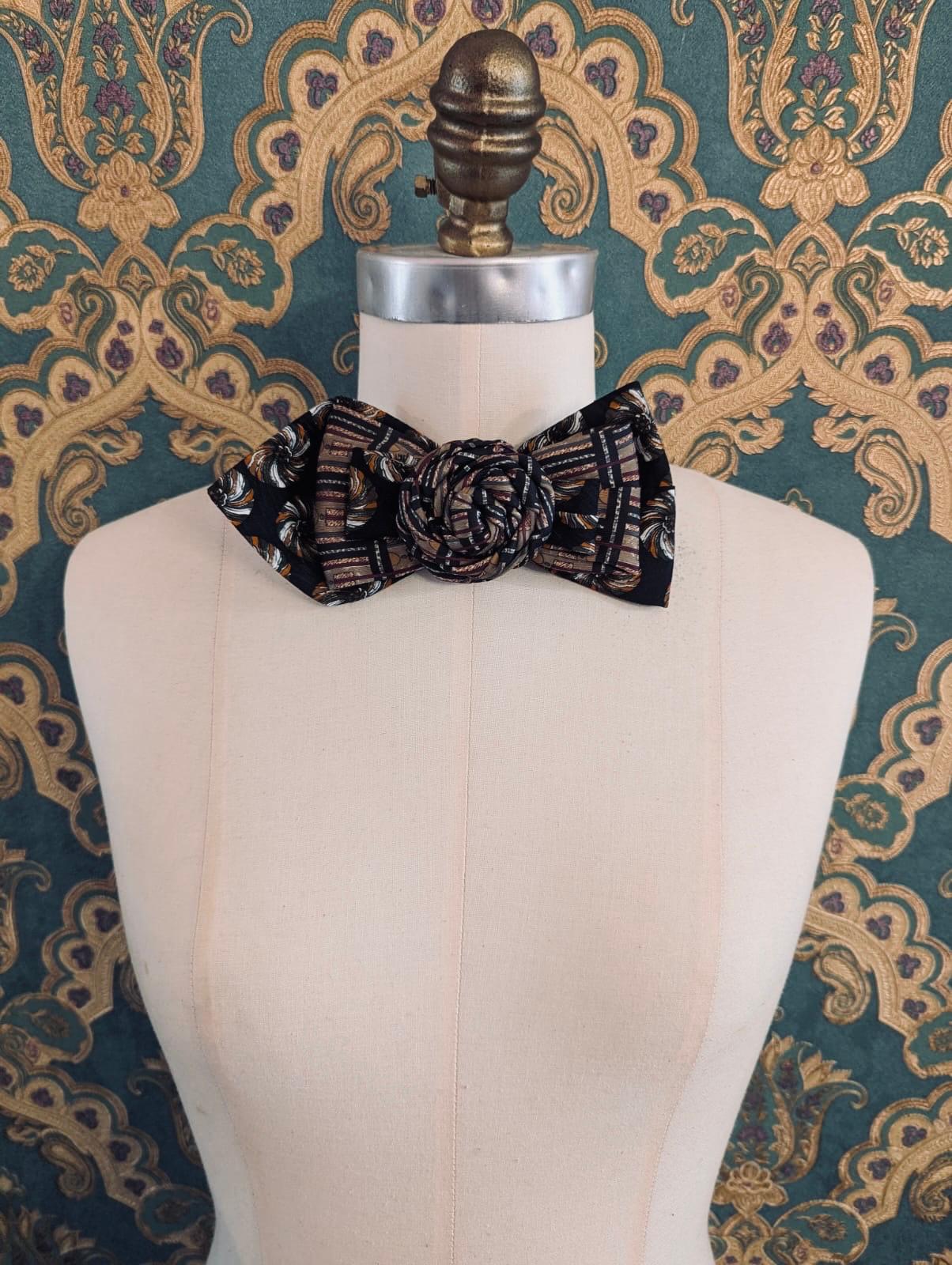 Broochella Bolivar cravatte tie brooch pin handmade up-cycled vintage designer luxury women’s men’s 