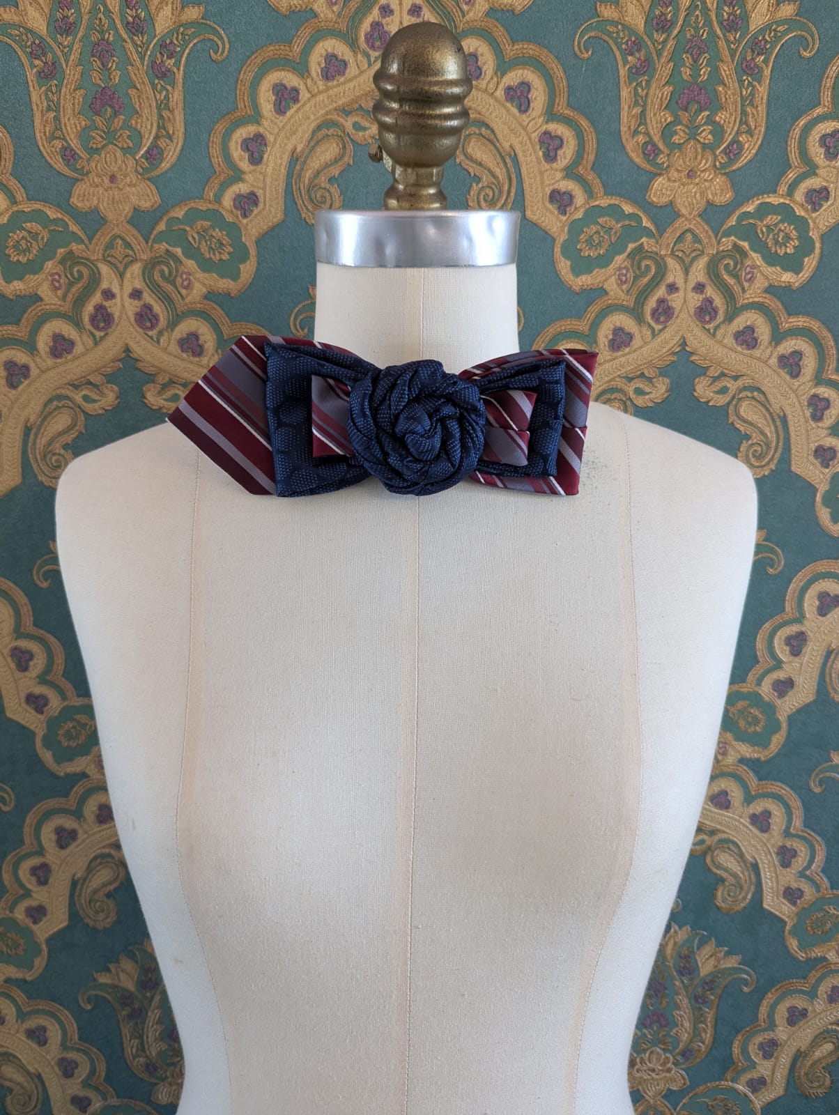 Broochella Bolivar cravatte tie brooch pin handmade up-cycled vintage designer luxury women’s men’s 