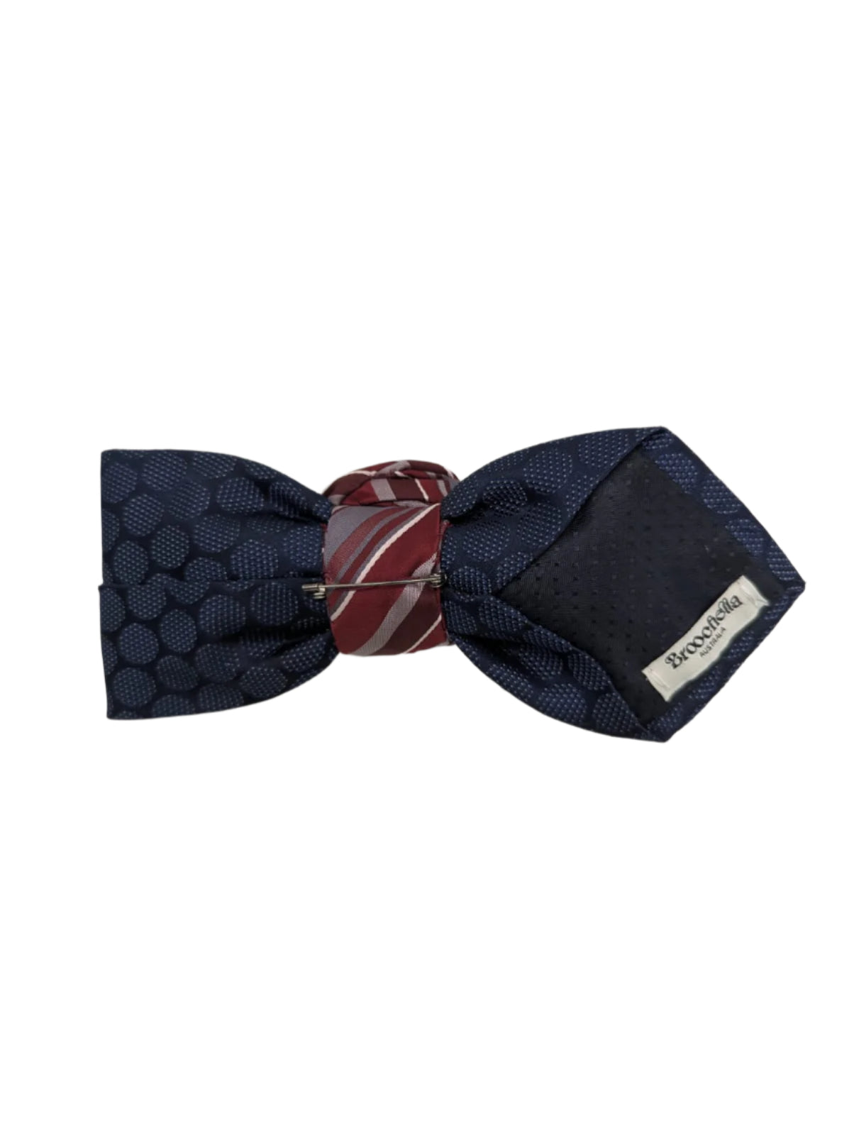 Broochella Bolivar cravatte tie brooch pin handmade up-cycled vintage designer luxury women’s men’s 