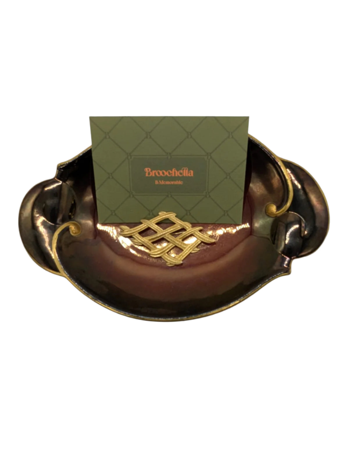 Broochella Griglia Dorata Trifari Vintage brooch pin gold tone metal designer luxury collectable 