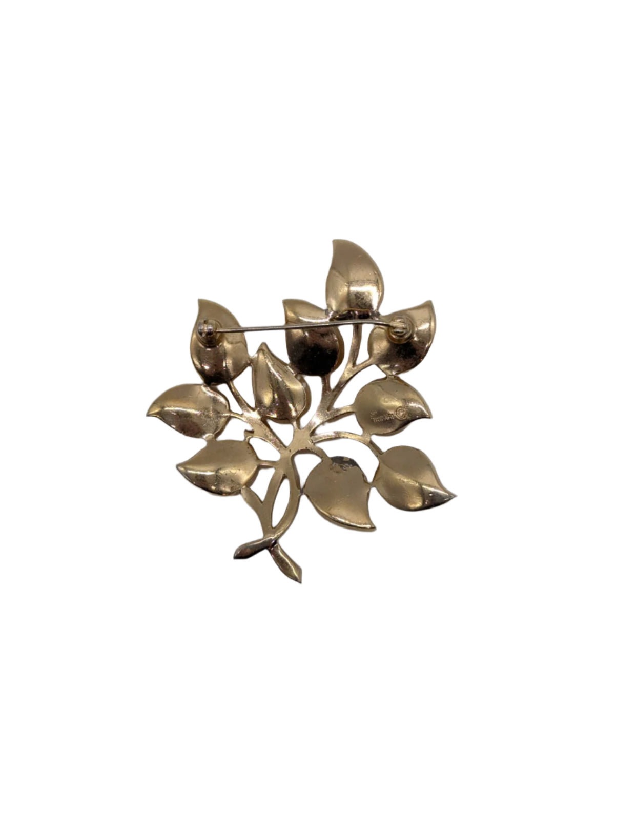 Broochella Ramo Dorato Trifari Vintage brooch pin gold tone metal men's women's luxury designer 