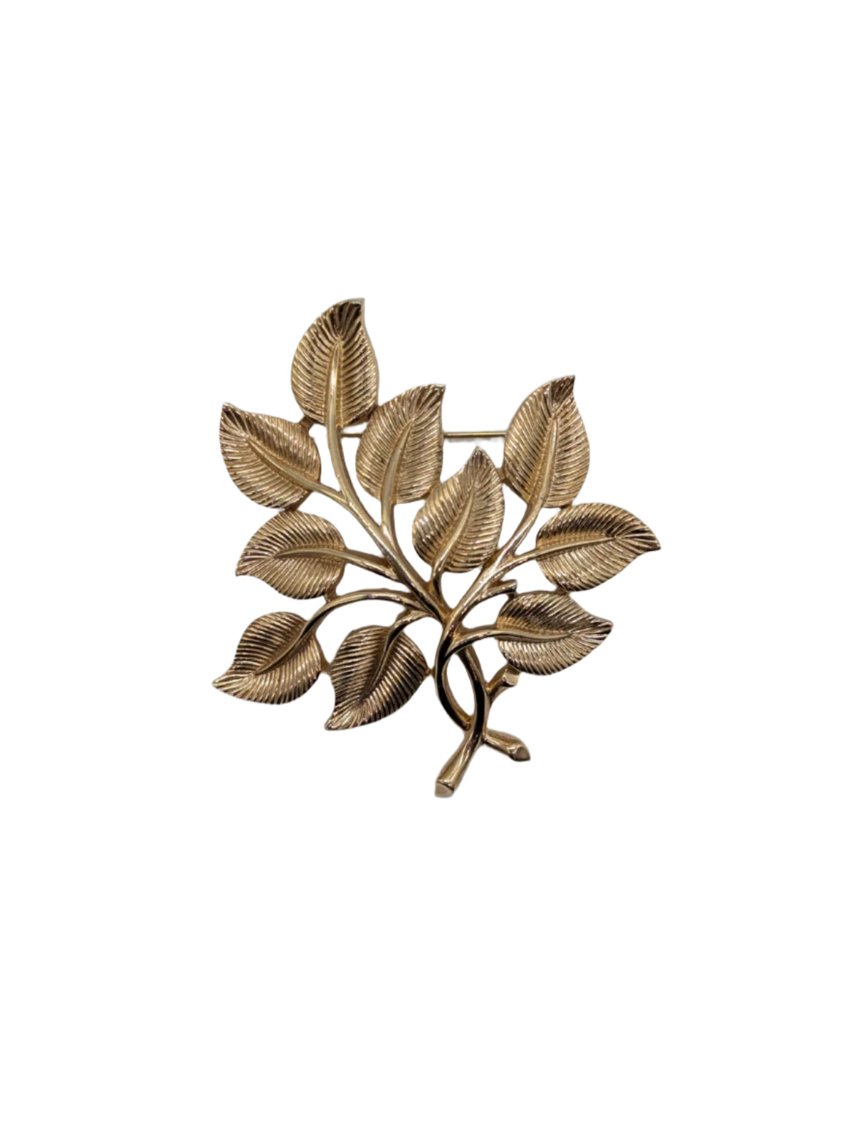Broochella Ramo Dorato Trifari Vintage brooch pin gold tone metal men's women's luxury designer 