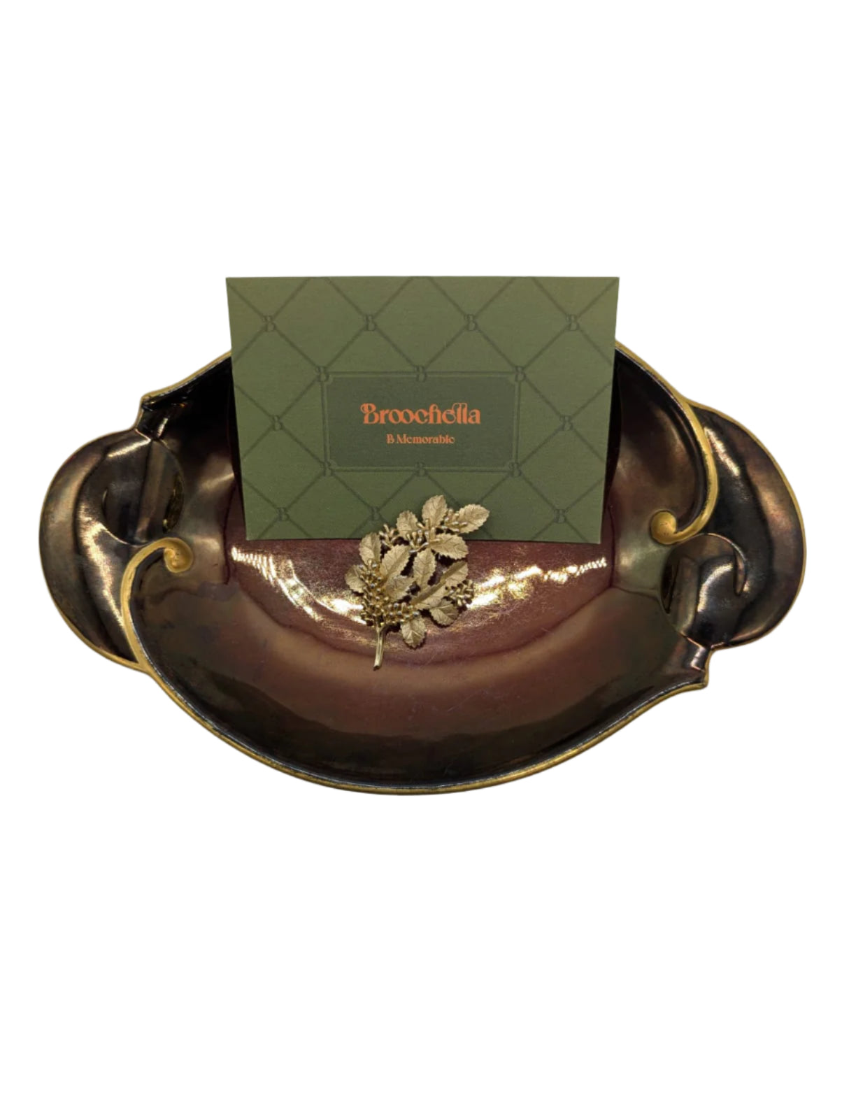 Broochella Bosco Fiorito Trifari vintage brooch pin gold tone metal women’s men’s designer 