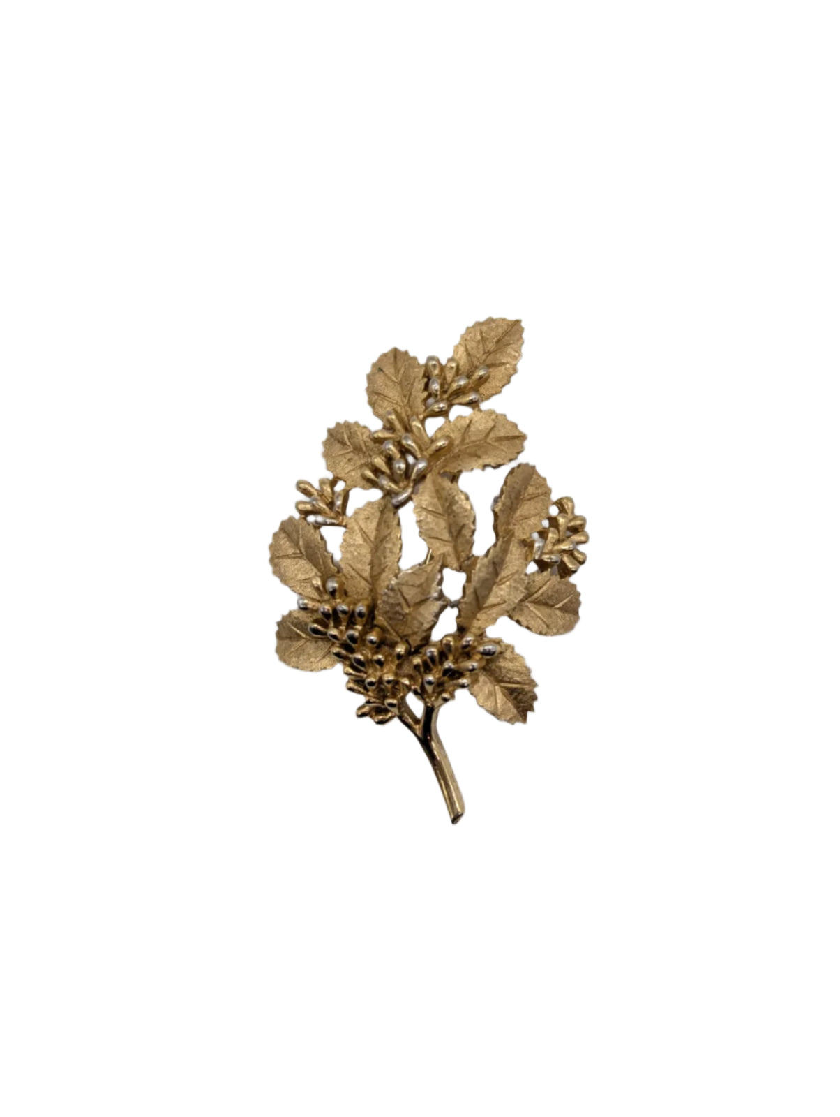 Broochella Bosco fiorito Trifari vintage brooch pin gold metal men’s women’s designer 