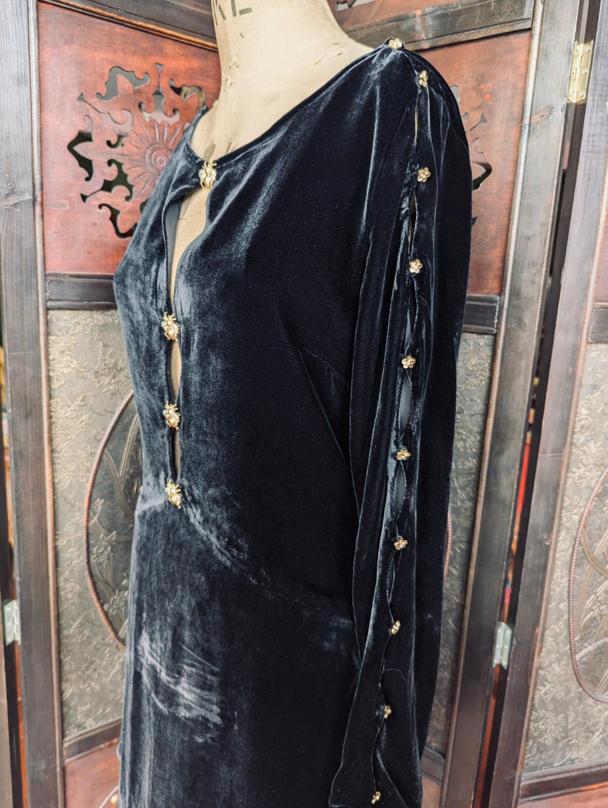 For Love & Lemons Velvet Dress- Medium