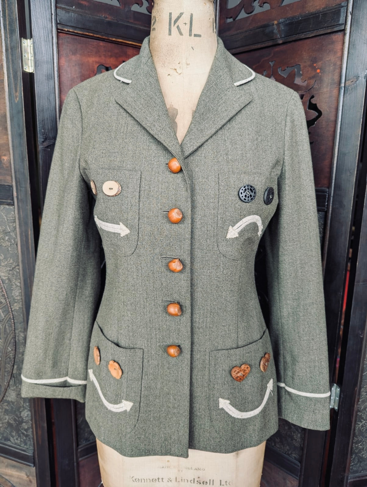 Vintage Moschino Cheap and Chic Green Blazer- Small