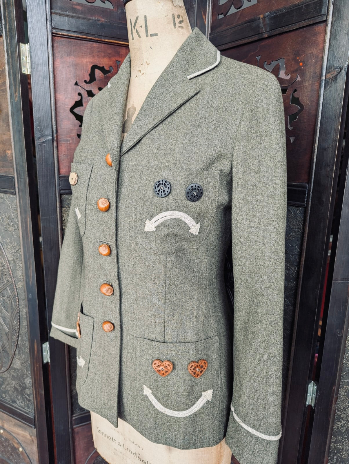 Vintage Moschino Cheap and Chic Green Blazer- Small