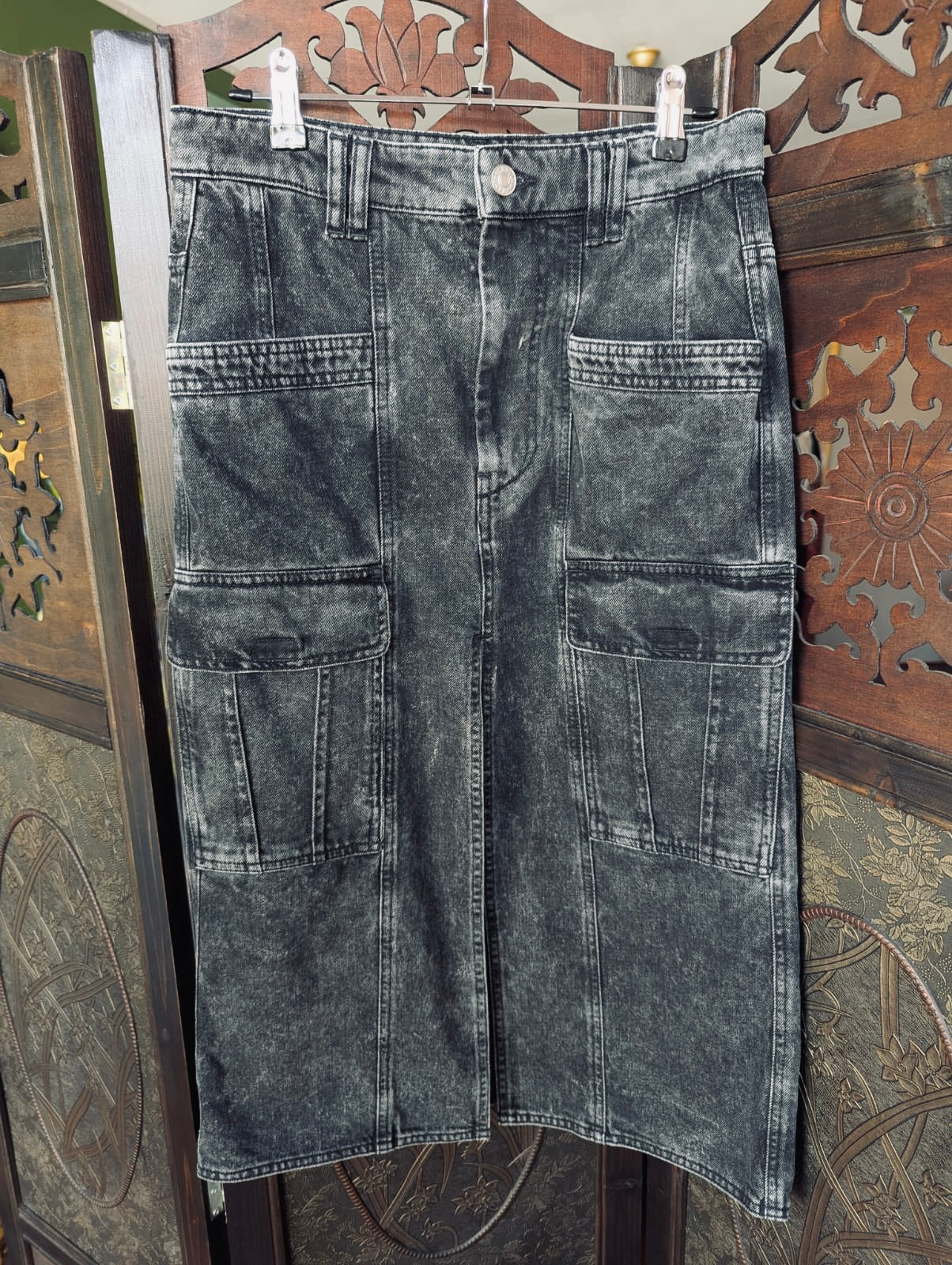 Isabel Marant Denim Midi Skirt- 36