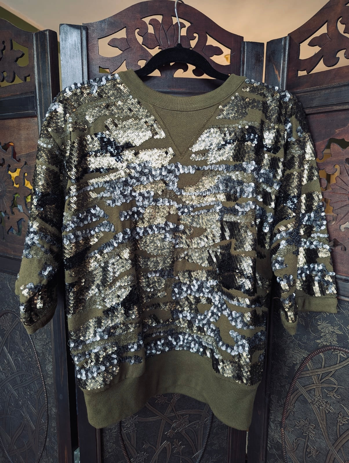 Isabel Marant Green Sequin Jumper- 38