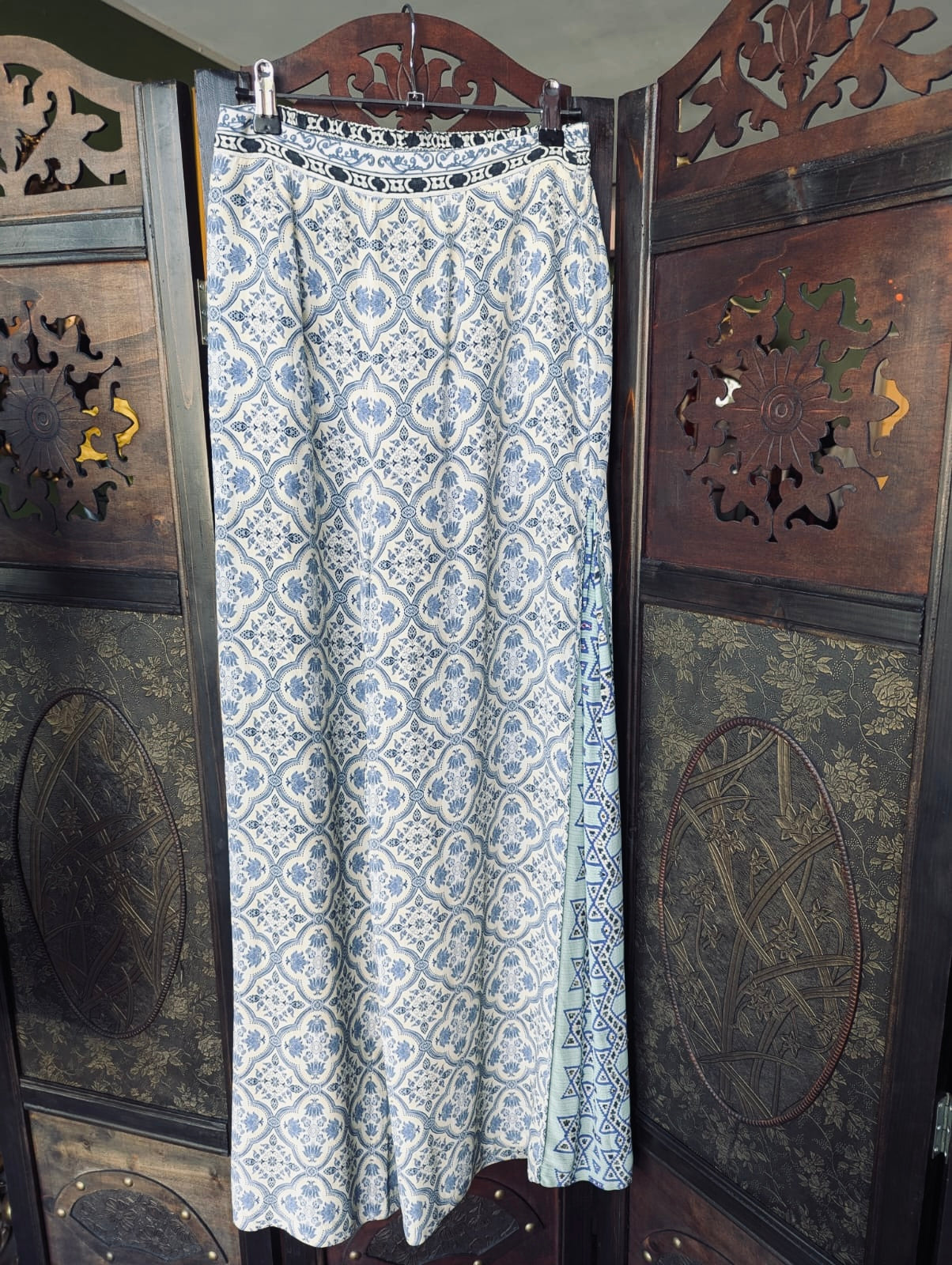 Camilla Silk Wide Leg Pants – Blue Print XS