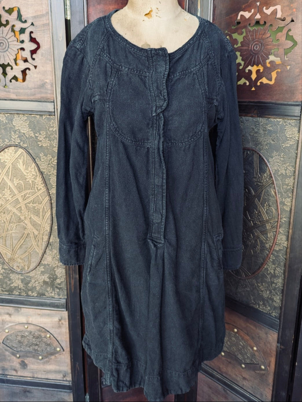 Isabel Marant Étoile Black Cotton Dress – Size 2