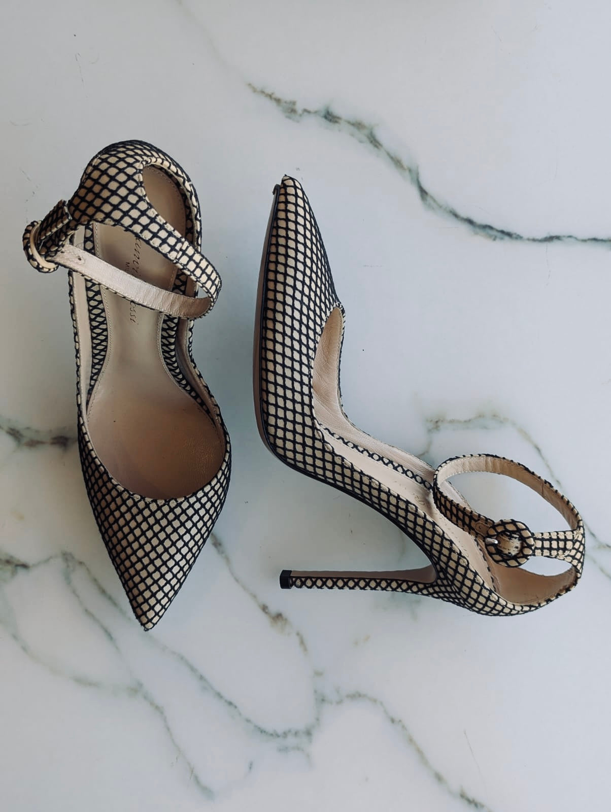 Gianvito Rossi Black & Nude Mesh Pumps – Size 38