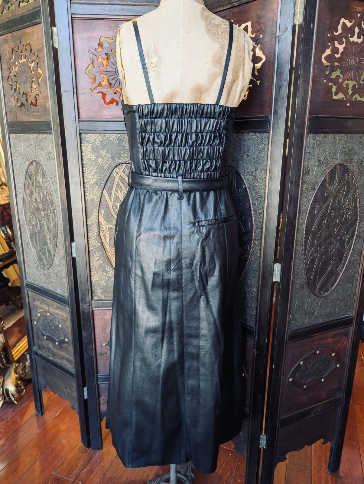 Nanushka Faux Leather Midi Dress – Size Small