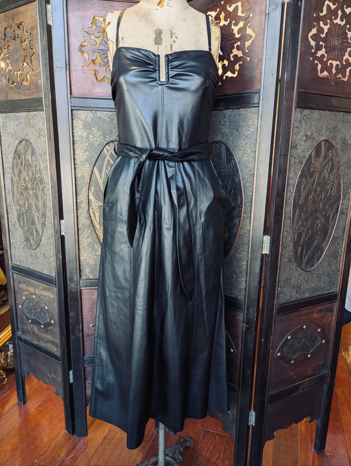 Nanushka Faux Leather Midi Dress – Size Small