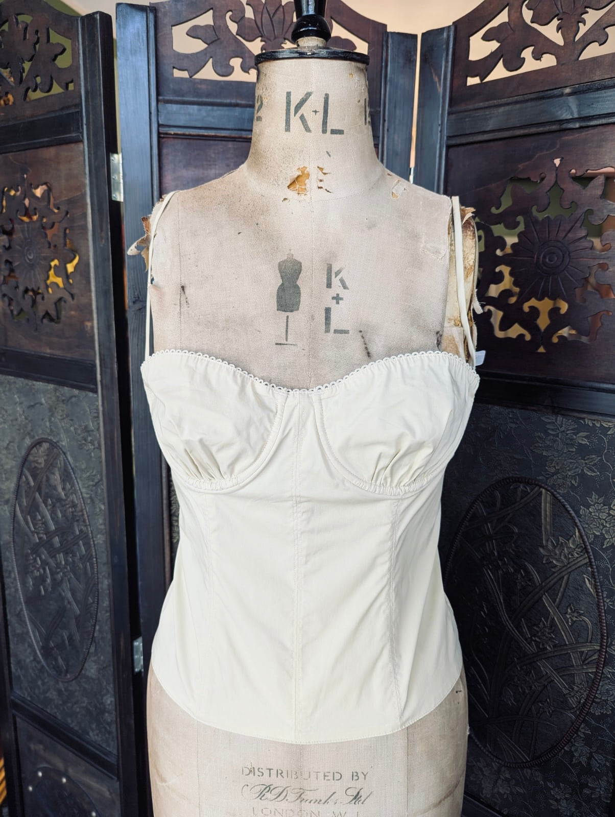 Danielle Bernstein Cream Corset Top – Size 6 US