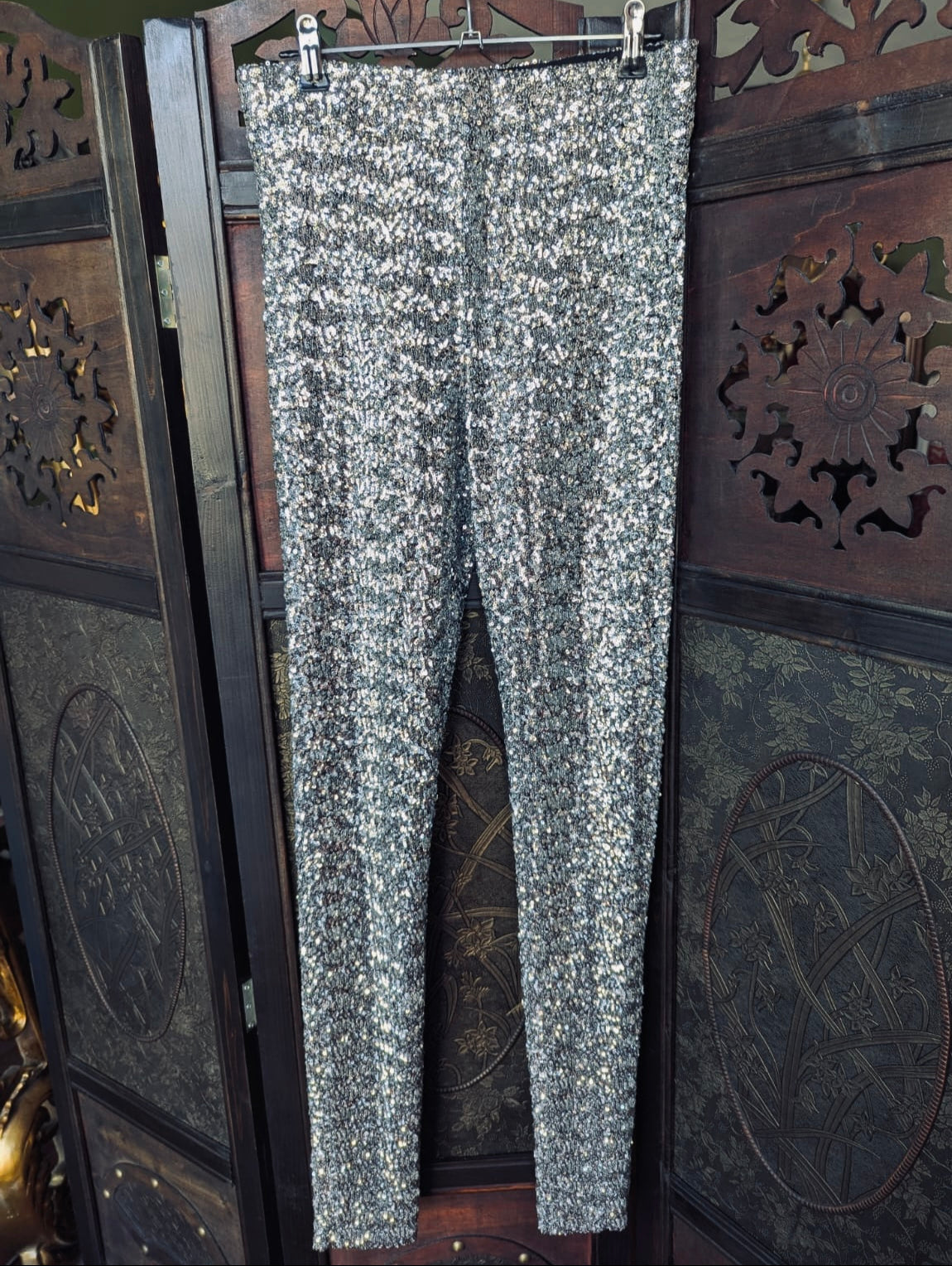 Isabel Marant Silver Sequin Trousers – Size 36