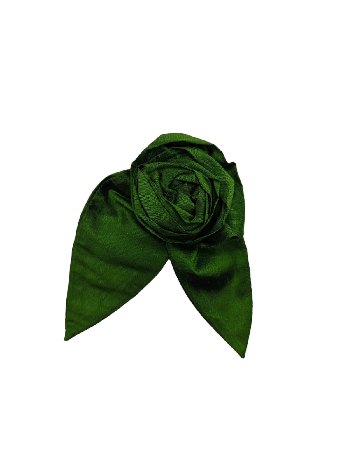 Broochella Petalo flower brooch silk handmade men's women's luxury designer large green