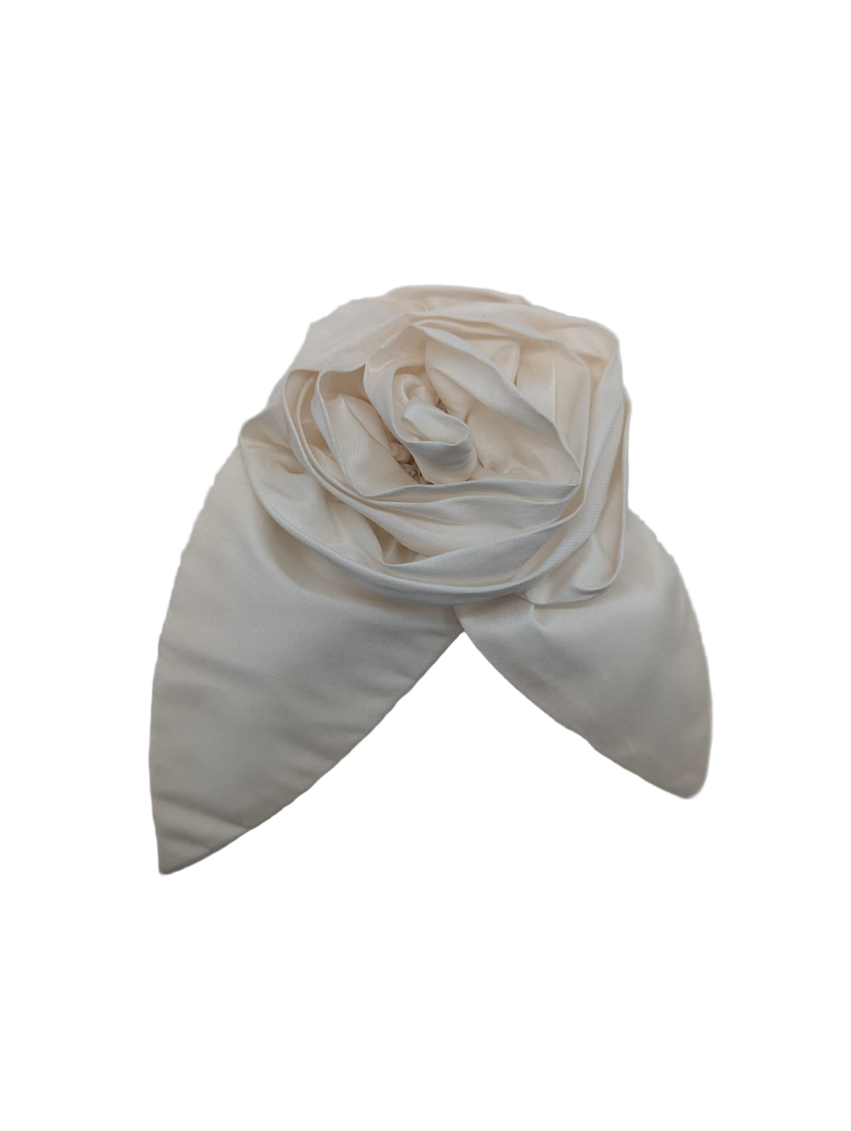 Broochella Petalo flower brooch silk handmade men's women's luxury designer large ivory