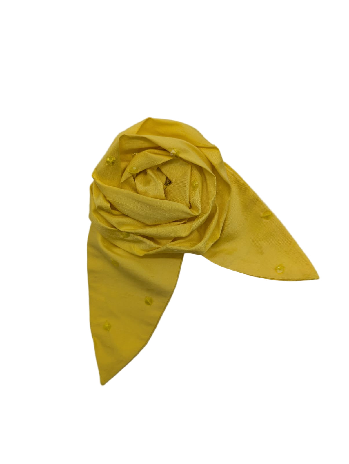 Broochella Petalo flower brooch silk handmade men's women's luxury designer large yellow