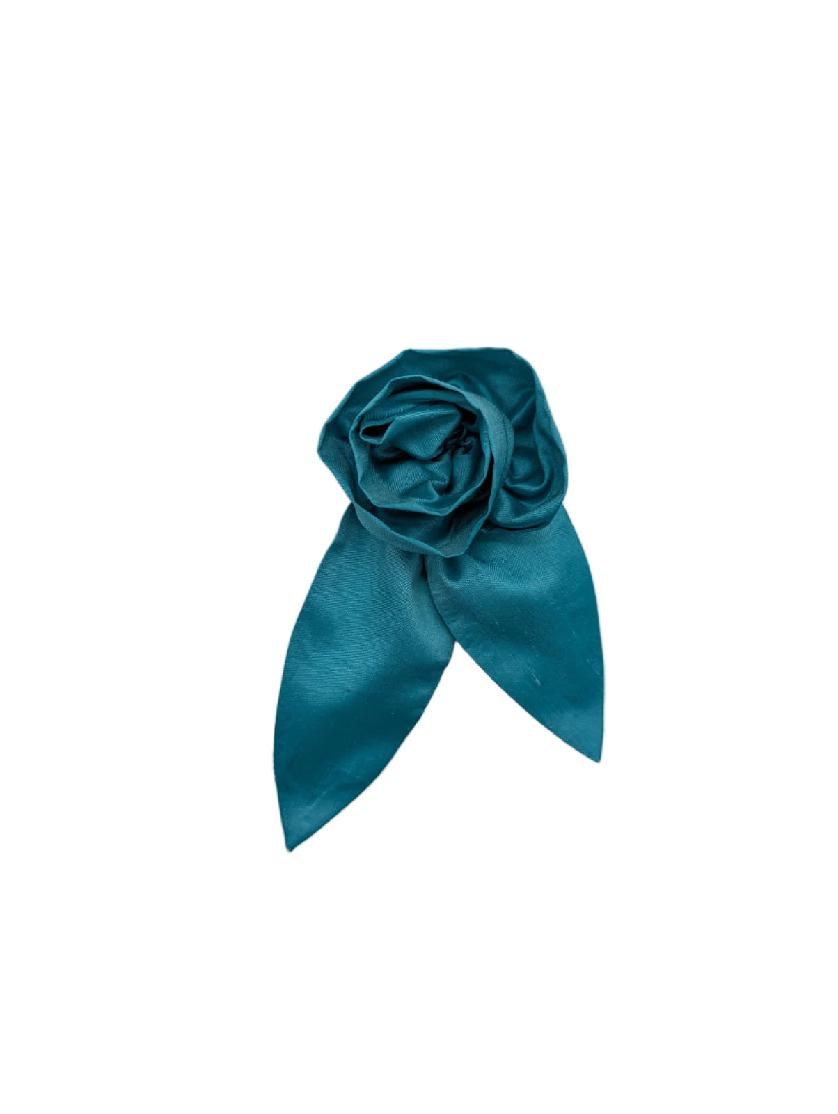 Broochella Petalo flower brooch silk handmade men's women's luxury designer small blue