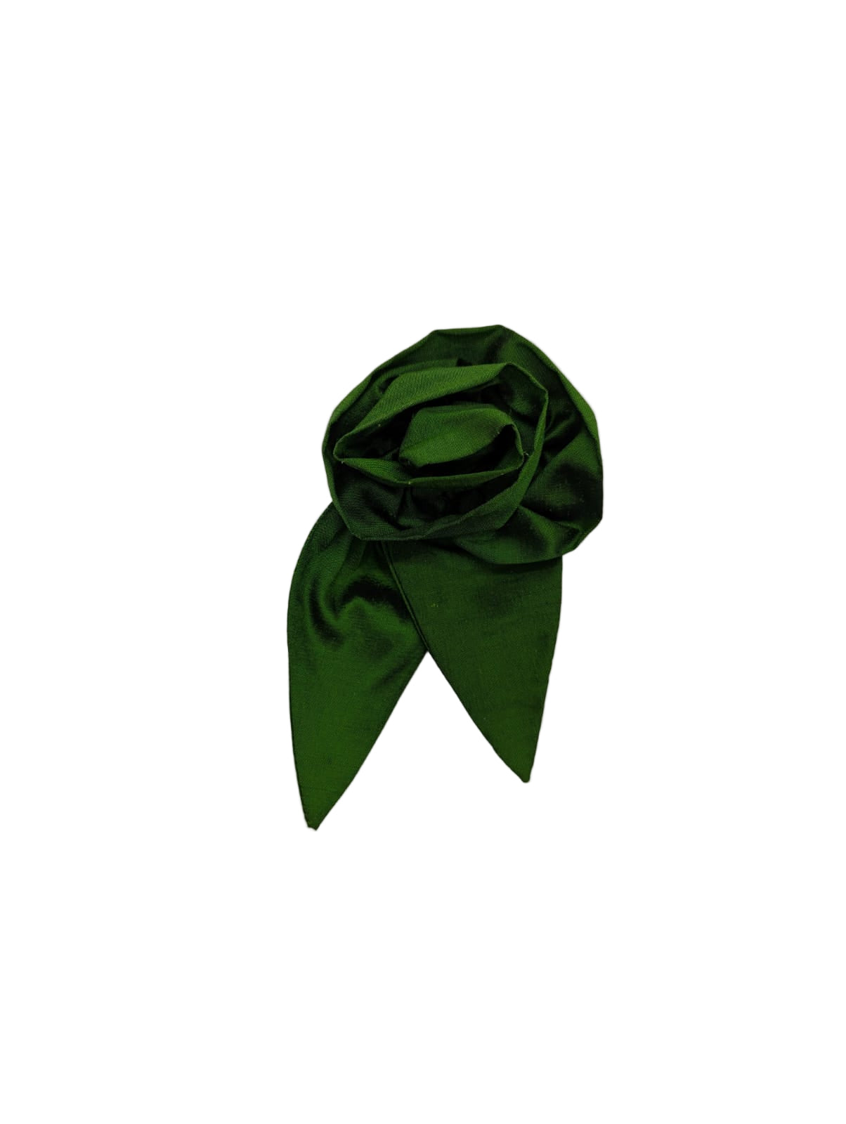 Broochella Petalo flower brooch silk handmade men's  luxury designer green