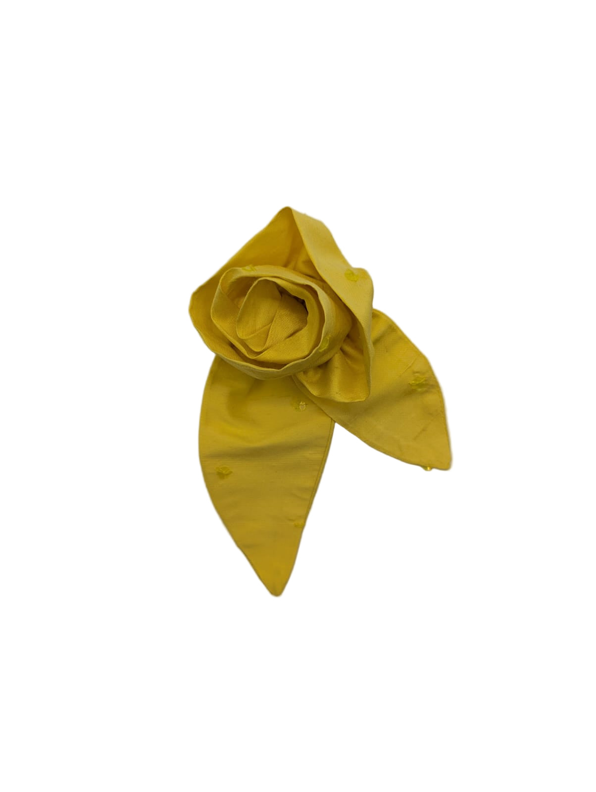 Broochella Petalo flower brooch silk handmade men's women's luxury designer small yellow