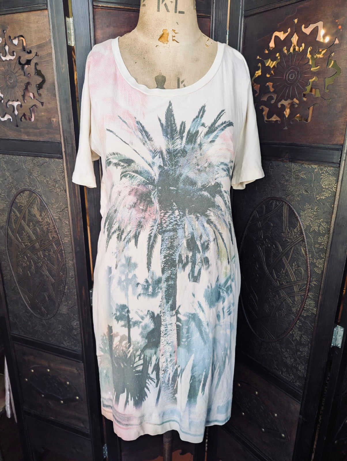 See by Chloe palm print t shirt dress
