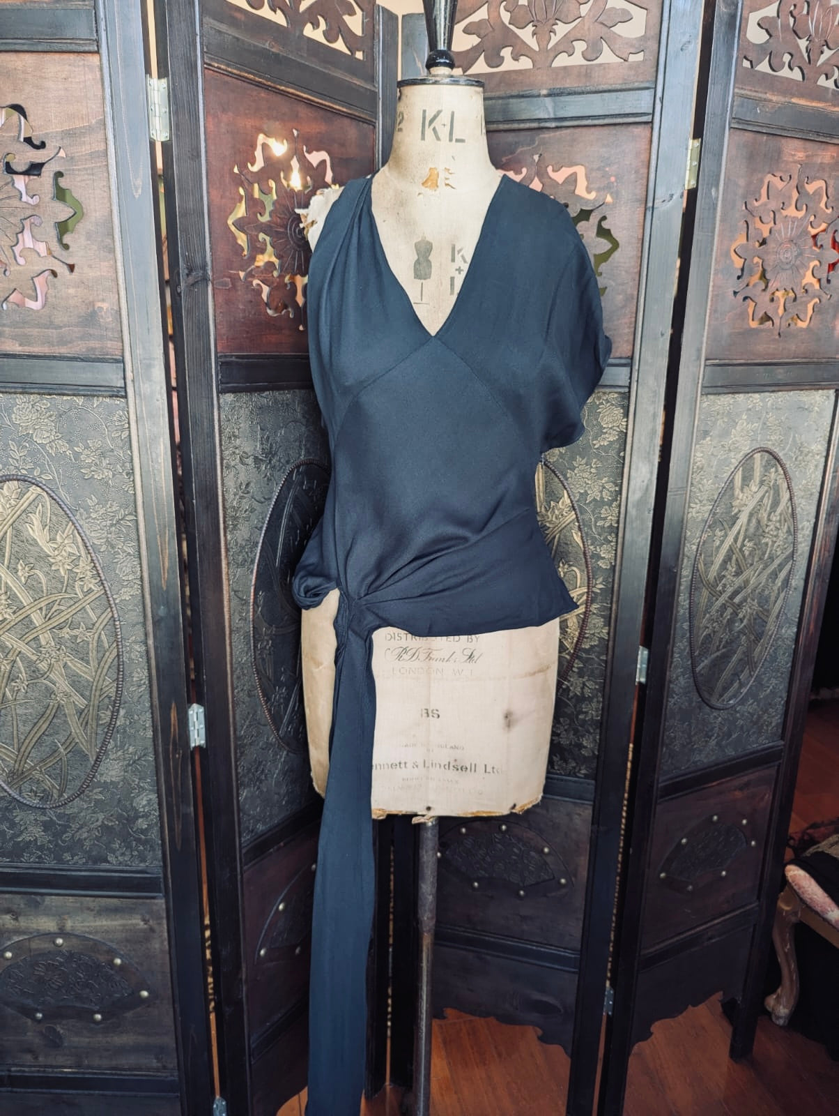 Jacquemus Le Souk Draped Top – Size 38 black