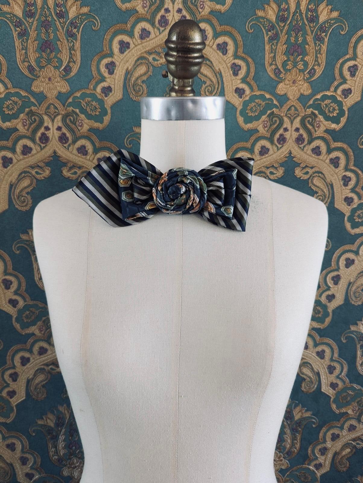 Broochella Bolivar cravatte tie brooch pin handmade up-cycled vintage designer luxury women’s men’s 